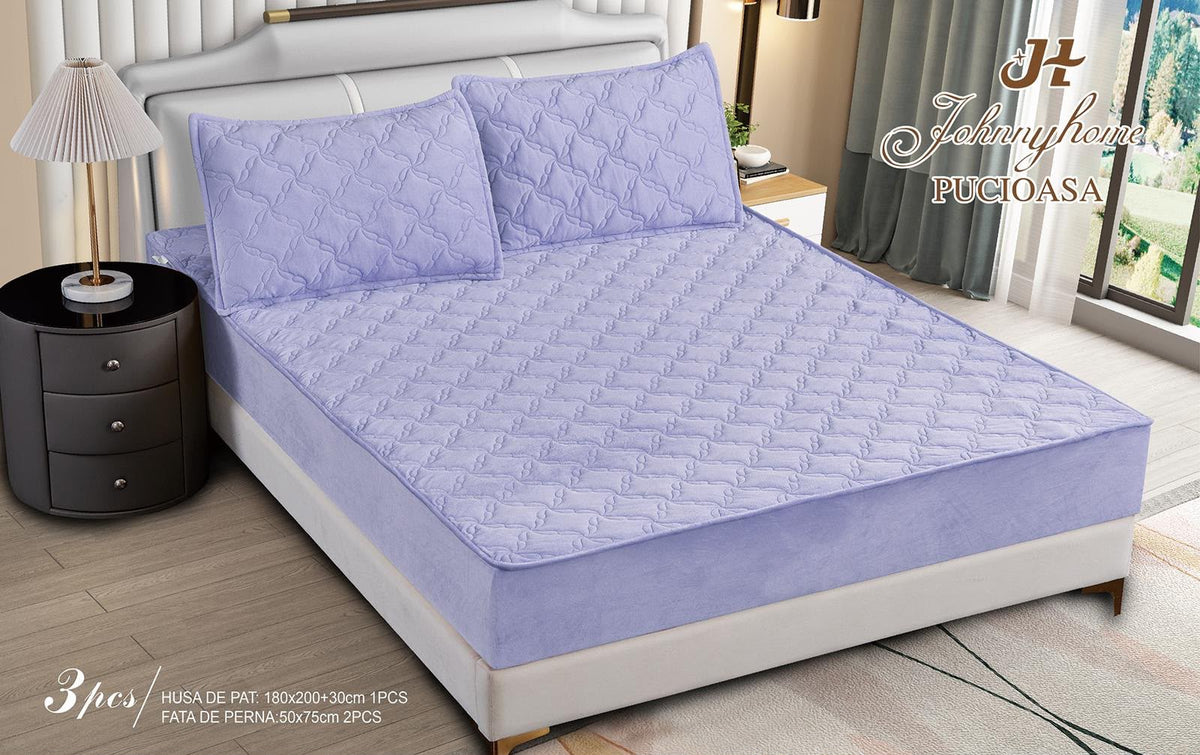 Topper bumbac + 2 fete de perna / 180x200cm | 19720-C