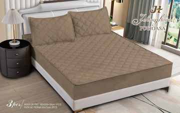 Topper bumbac + 2 fete de perna / 180x200cm | 19719-C