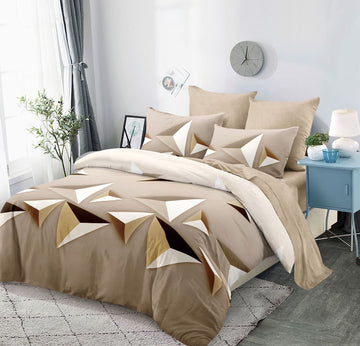 Lenjerie de pat bumbac finet - cu elastic - 6 piese  | 0165
