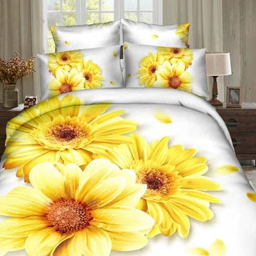 Lenjerie de pat bumbac digital print 3D – 4 piese | 2579-R