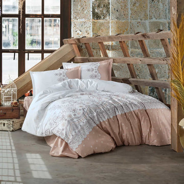 Lenjerie de pat ranforce Clasy King size  | 6880-R