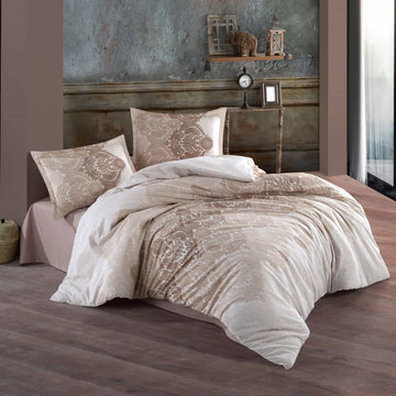 Lenjerie de pat ranforce Clasy King size  | 6896-R