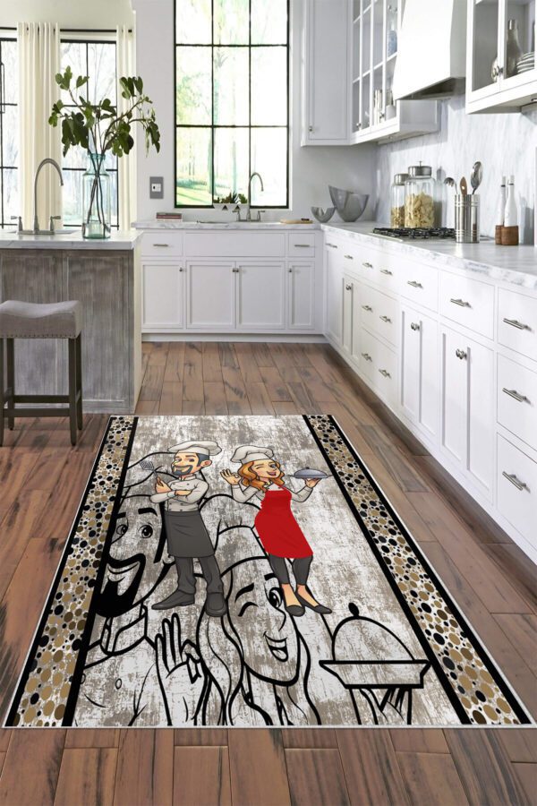 Covor Bucatarie, Design Sot/Sotie, Antiderapant | 6766