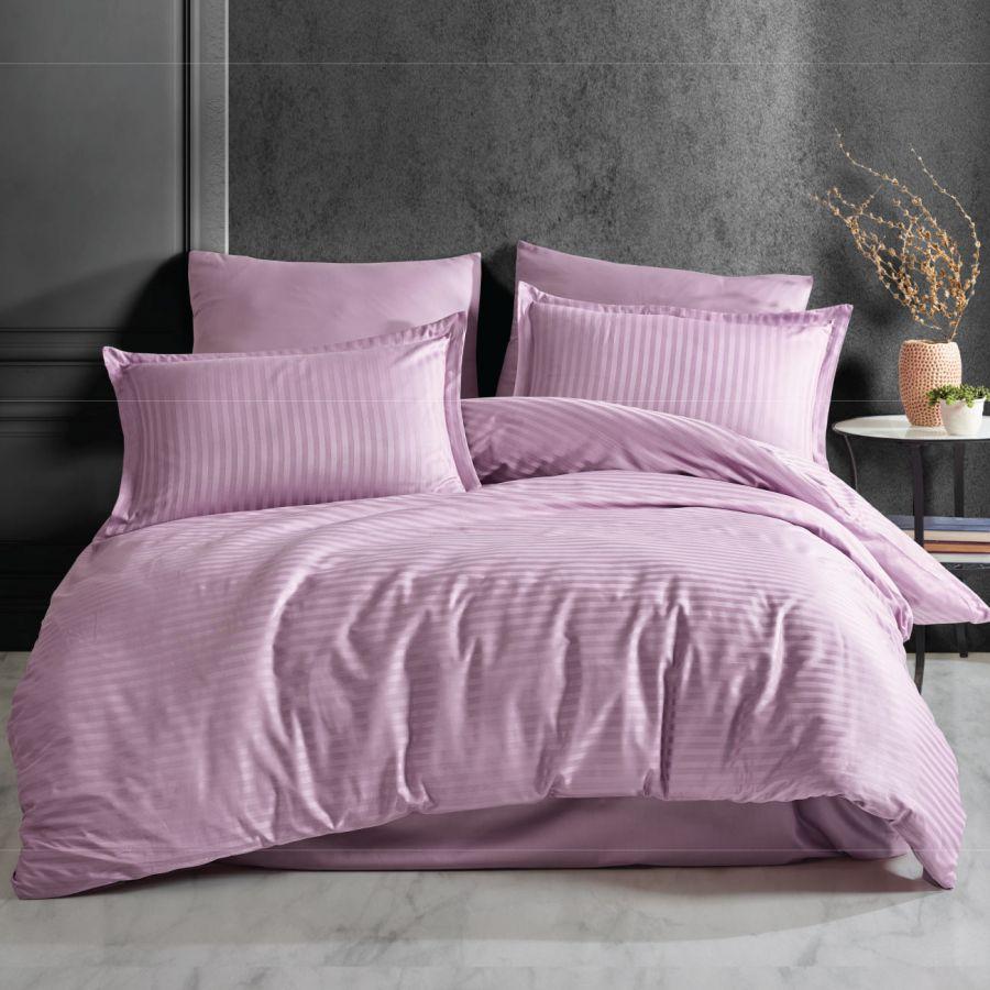 Lenjerie de pat Damasc HORECA, 1/2 persoane, LILA  | 4220-R