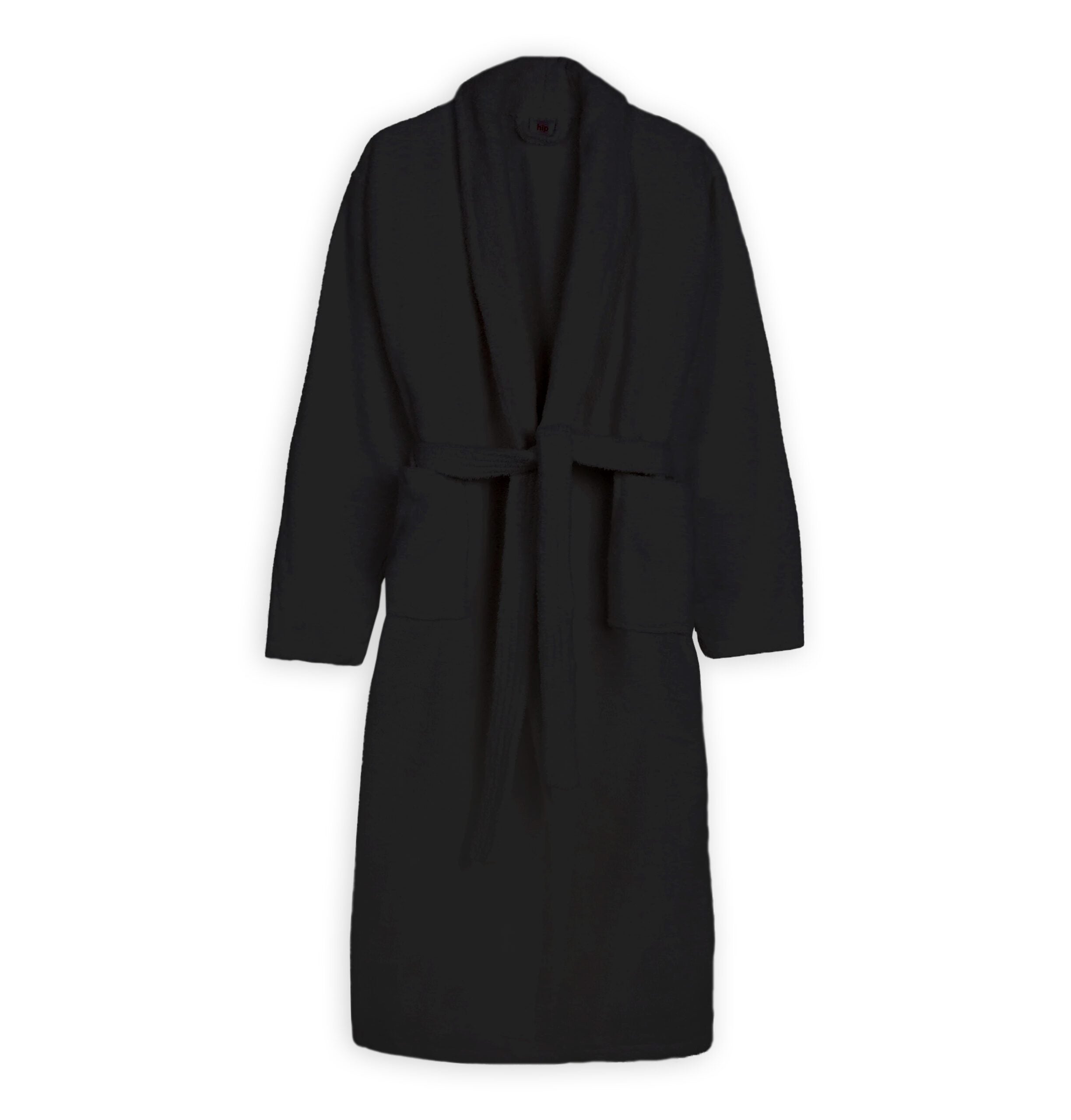 Halat de baie - Negru - Velur 100% Bumbac