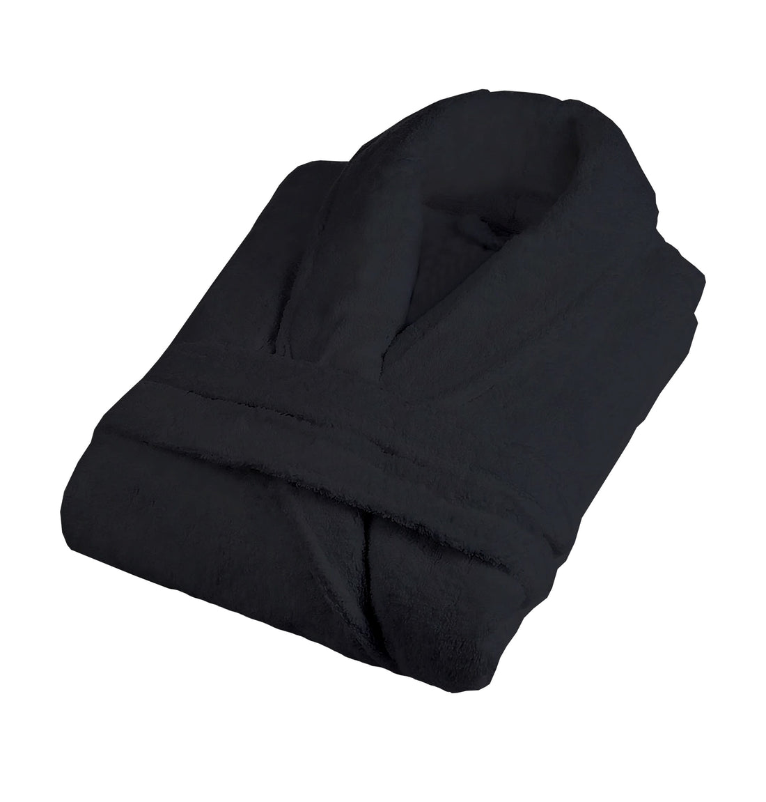 Halat de baie - Negru - Velur 100% Bumbac