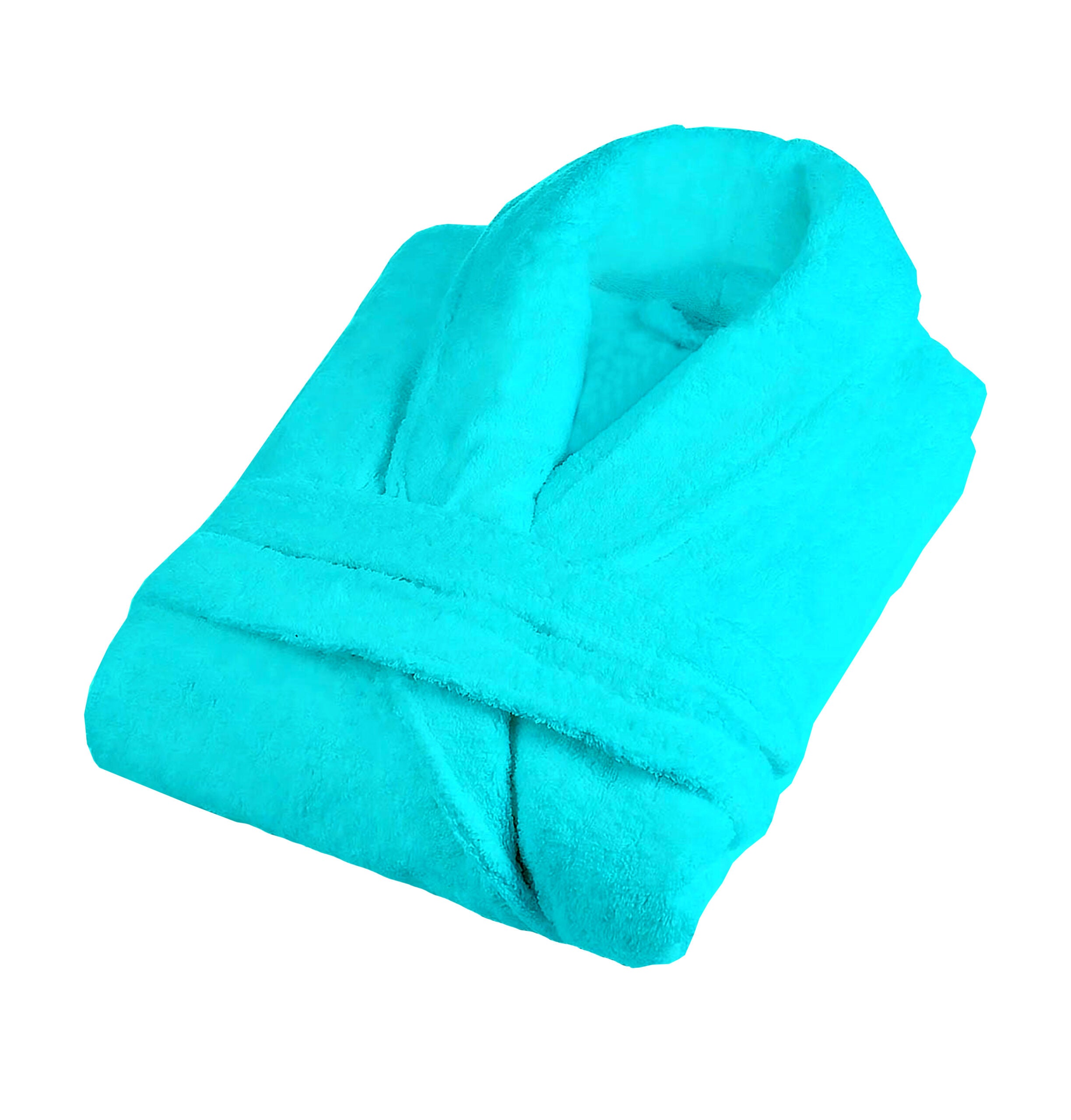 Halat de baie - Turcoaz - Velur 100% Bumbac