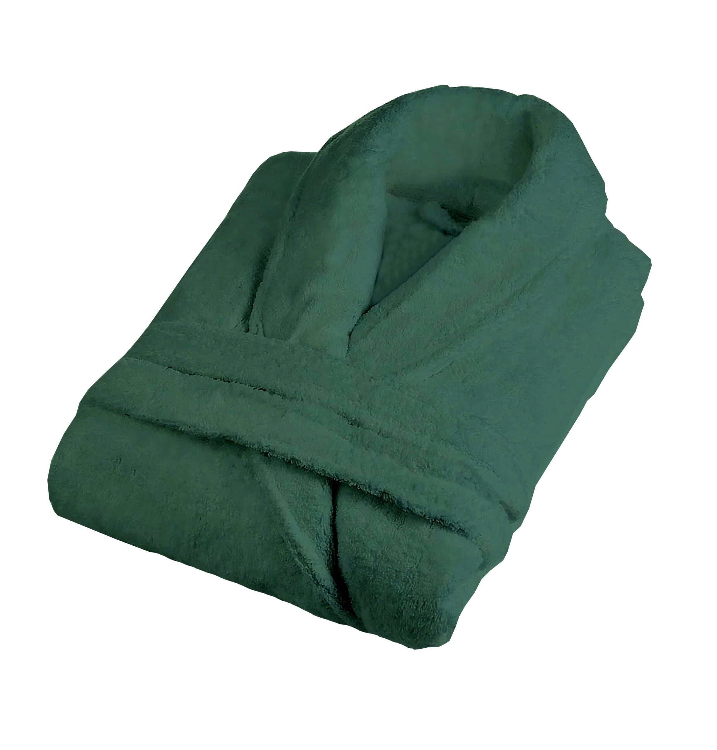 Halat de baie - Verde - Velur 100% Bumbac