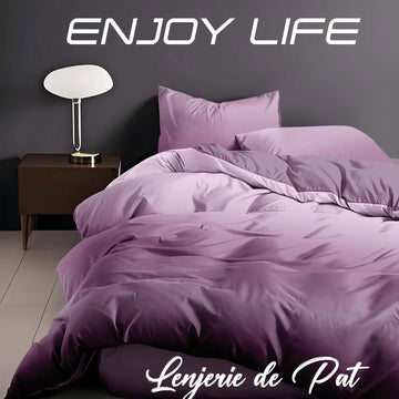 Lenjerie de pat bumbac finet "Enjoy Life" - 4 piese | 16995-R