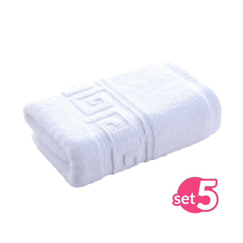 Set 5 prosoape 100% Bumbac - model GREEK Border | 0053
