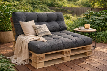 Set perne gradina ”Pallet Soft Seating” - Antracit
