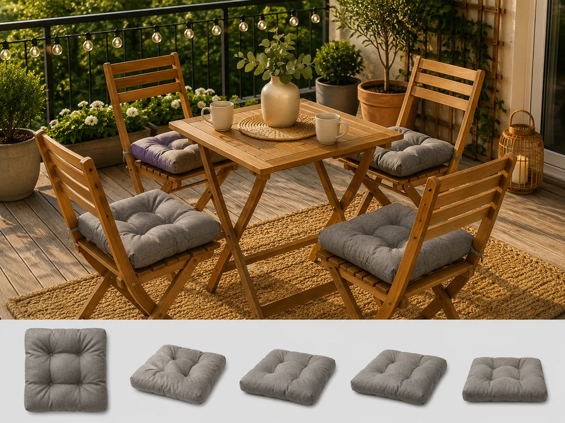 Set 4 pernute scaun interior / exterior – caffe