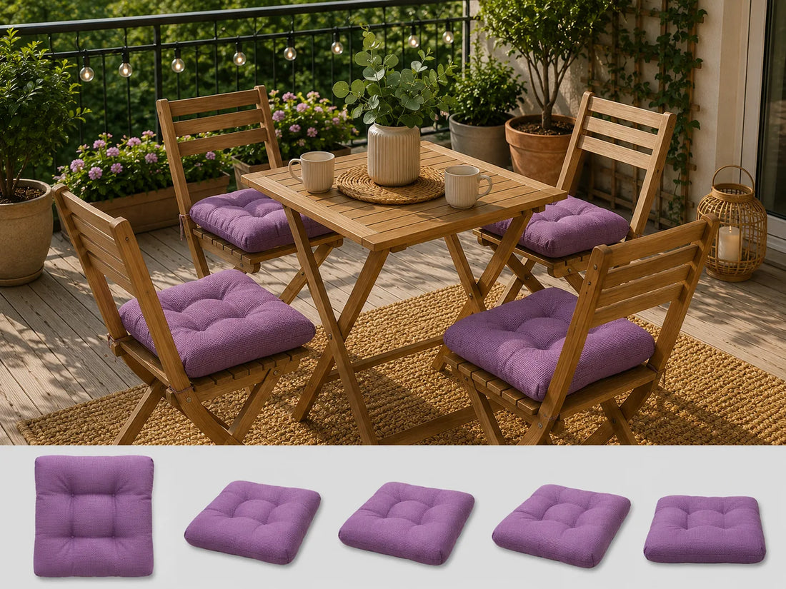Set 4 pernute scaun interior / exterior – lila