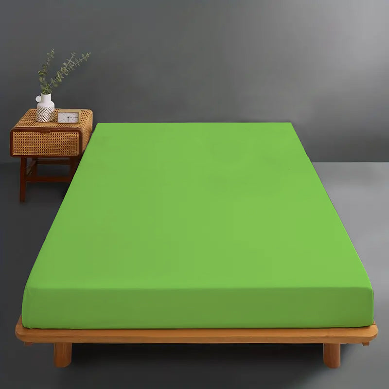 Husa de pat Jerse 100% Bumbac - Verde | 12101-R