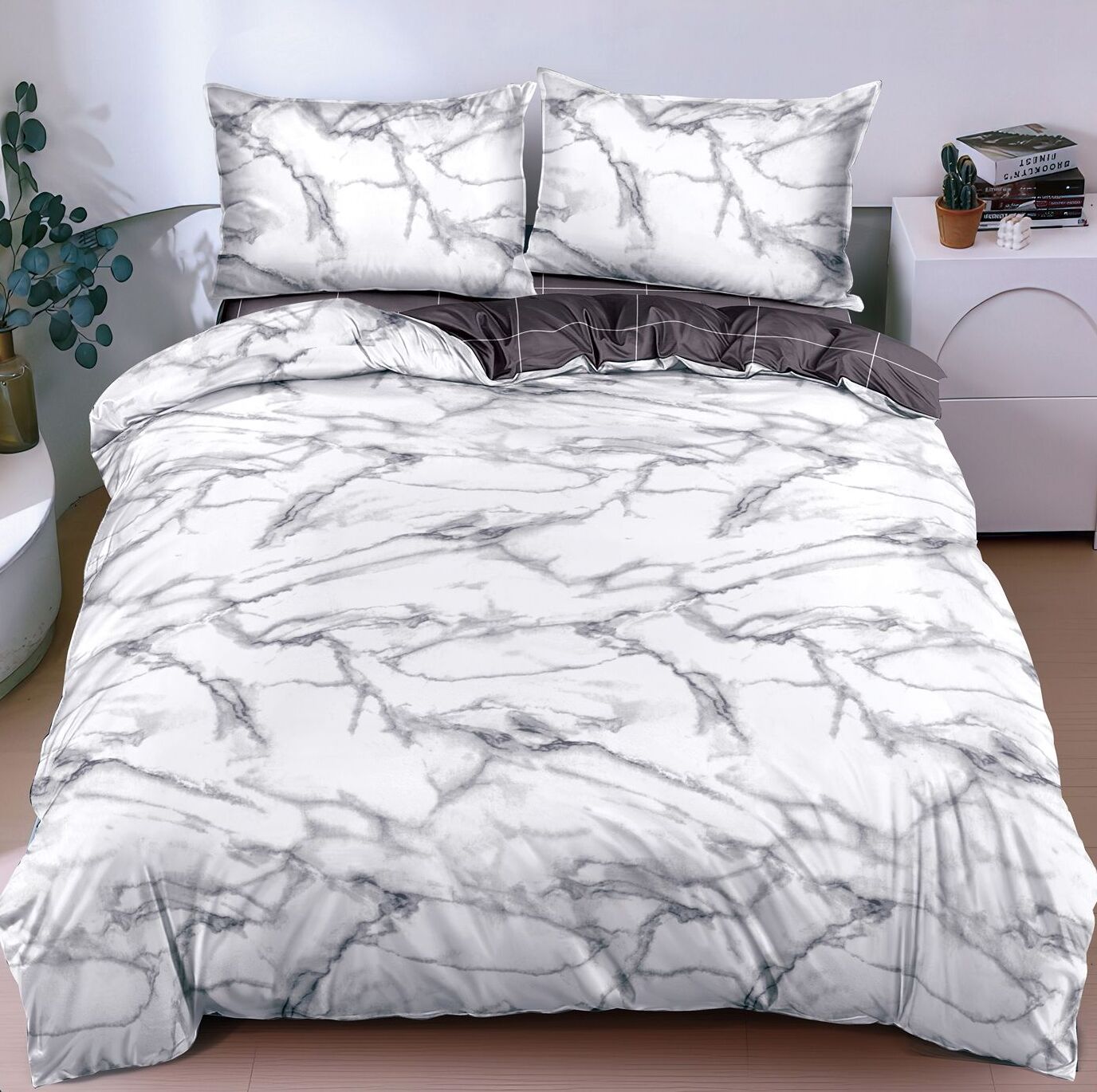 Lenjerie de pat Luxury - bumbac satinat – 4 piese | 19142-C