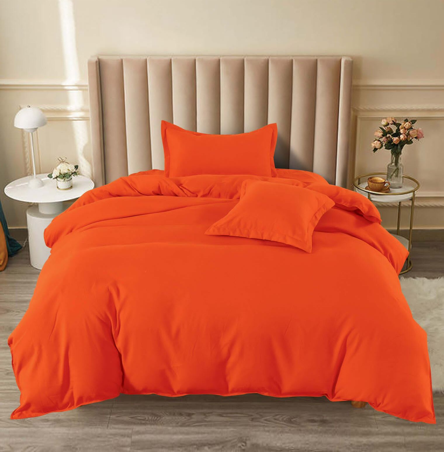 Lenjerie de pat finet Horeca - cu elastic 1 persoana - 4 piese | 18147-C