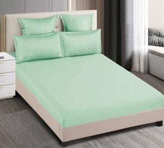 Lenjerie de pat bumbac finet cu elastic - Deluxe - 6 piese | 14693-C