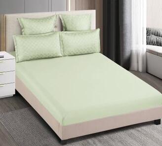 Lenjerie de pat bumbac finet cu elastic - Deluxe - 6 piese | 14697-C