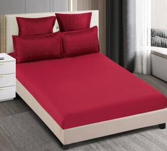 Lenjerie de pat bumbac finet cu elastic - Deluxe - 6 piese | 14701-C