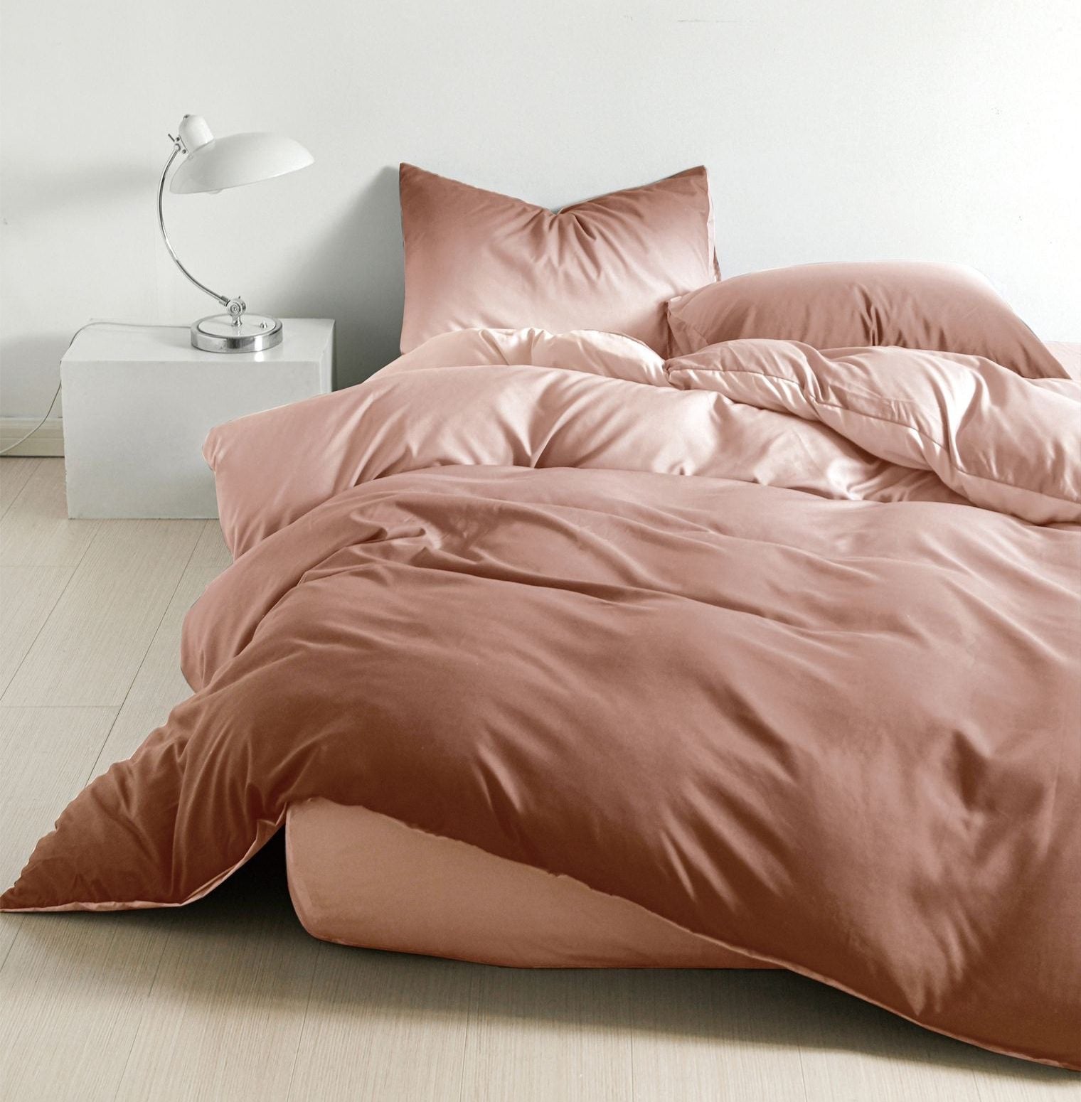 Lenjerie de pat bumbac satinat Deluxe - 1 persoana - 4 piese | 18195-C
