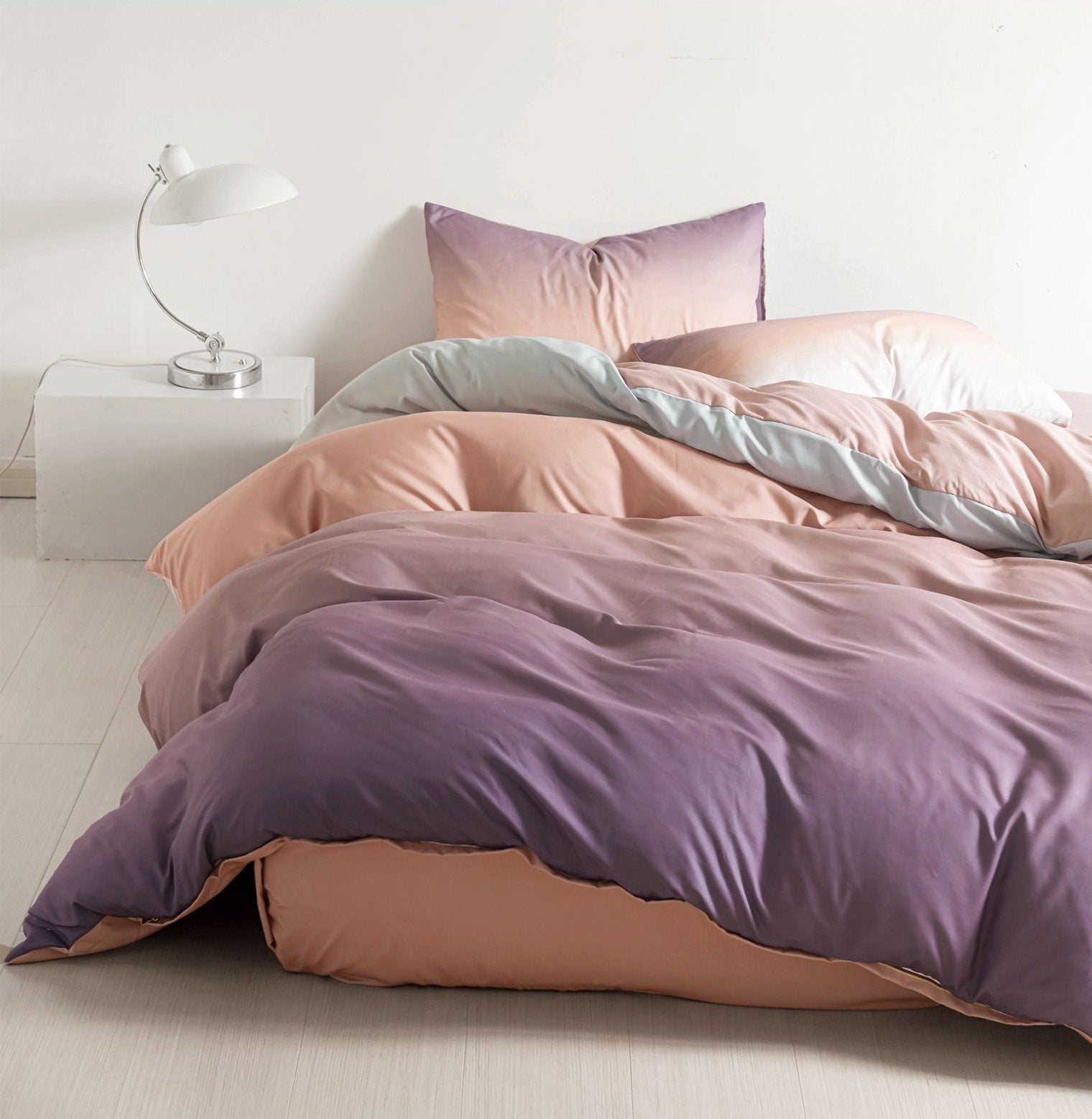 Lenjerie de pat bumbac satinat Deluxe - 1 persoana - 4 piese | 18204-C