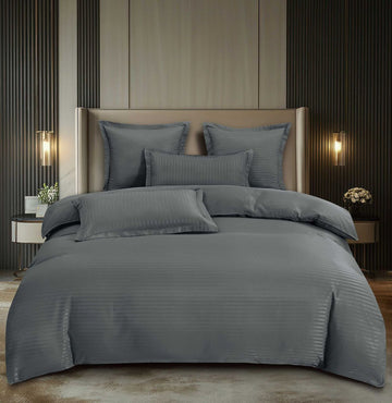Lenjerie de pat damasc Premium gama Horeca - 6 piese | 16759-C