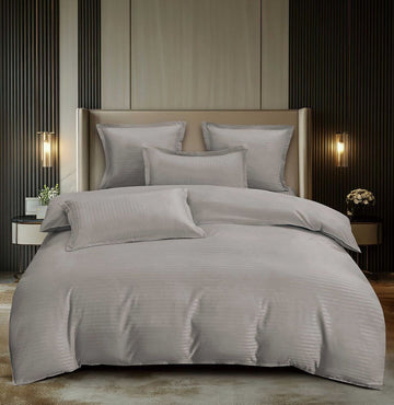 Lenjerie de pat damasc Premium gama Horeca - 6 piese | 16760-C