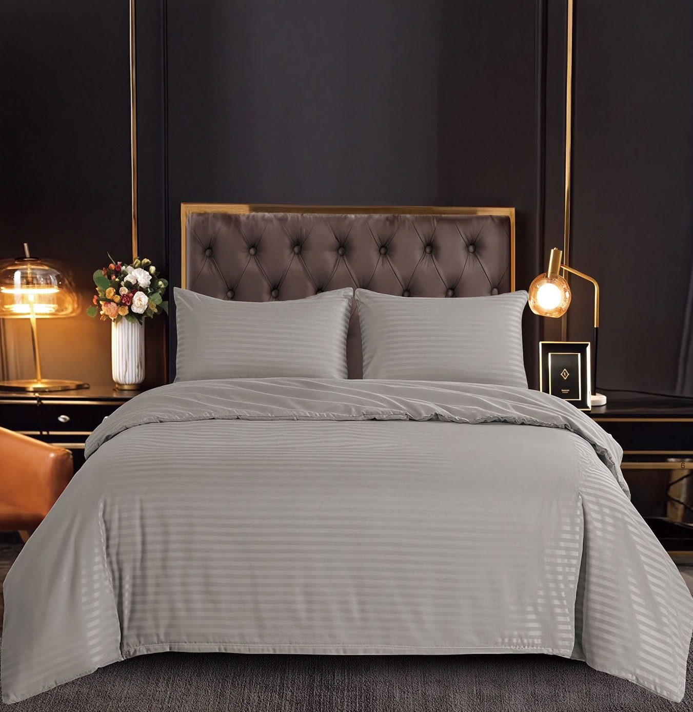 Lenjerie de pat damasc Hotelier - gama Premium - 4 piese | 19211-C