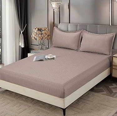 Lenjerie de pat damasc Premium gama Horeca - cu elastic - 6 piese | 16776-C