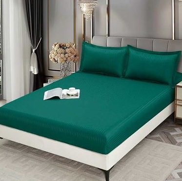 Lenjerie de pat damasc Premium gama Horeca - cu elastic - 6 piese | 16778-C