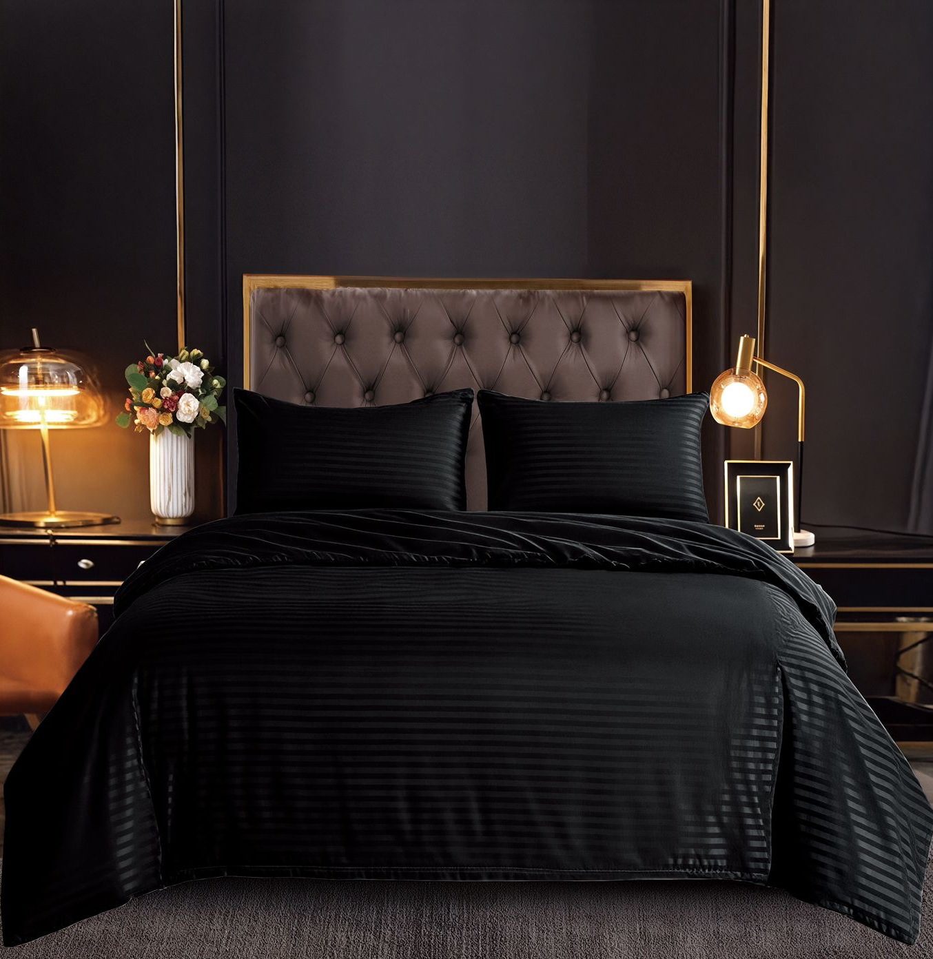 Lenjerie de pat damasc Hotelier - gama Premium - 4 piese | 19204-C