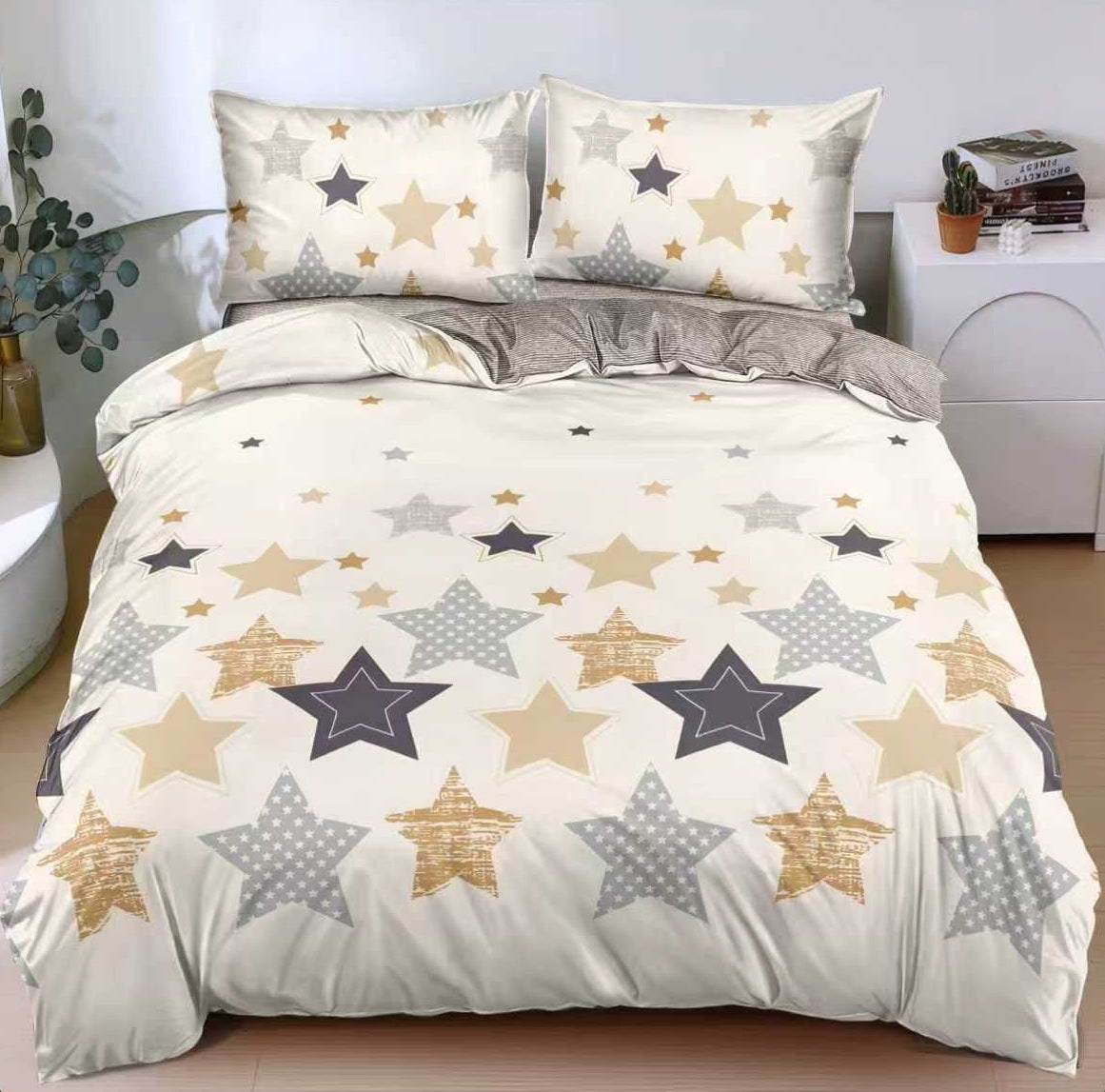 Lenjerie de pat bumbac satinat - gama Luxury - 4 piese  | 0181