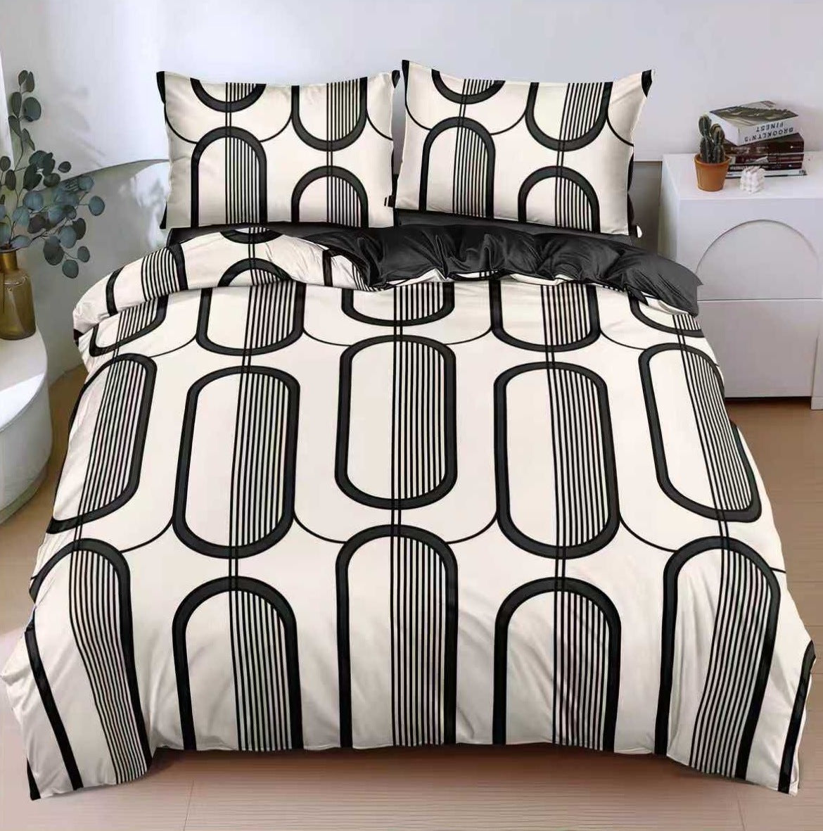 Lenjerie de pat bumbac satinat - gama Luxury - 4 piese  | 0184