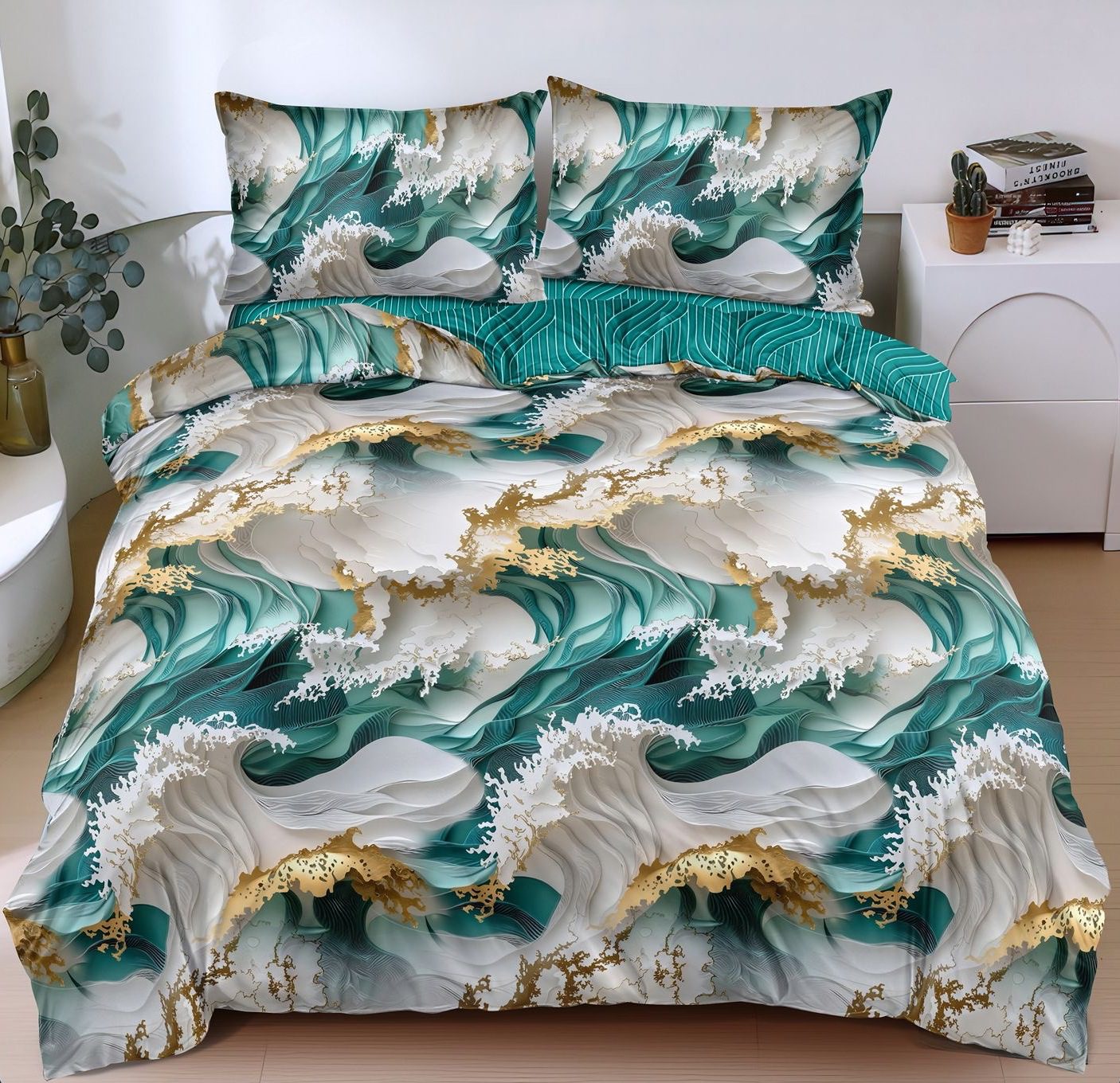 Lenjerie de pat Luxury - bumbac satinat – 4 piese | 18936-C